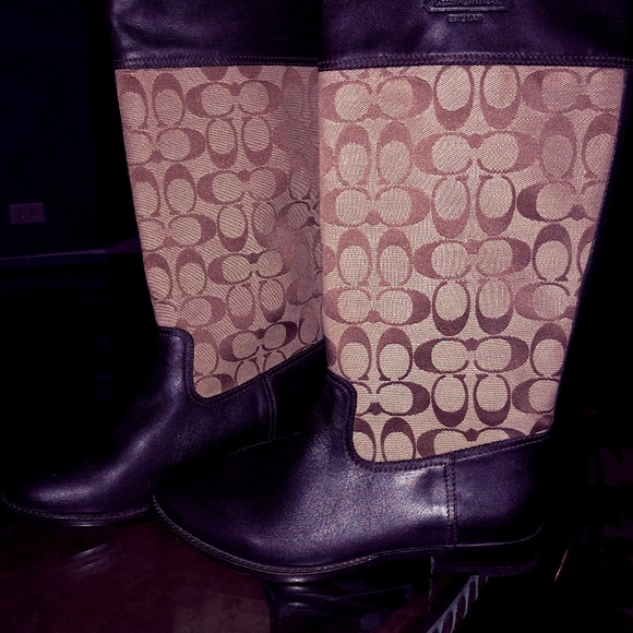 Coach Chrissi Monogram Boots - Picture 1 of 3